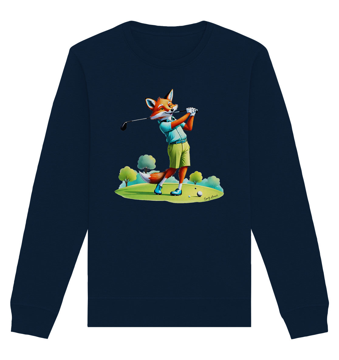 Golfing Fox - Organic Basic Unisex Sweatshirt