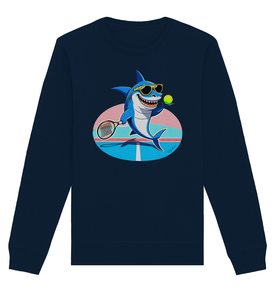 Tennis Shark  - Organic Basic Unisex Sweatshirt