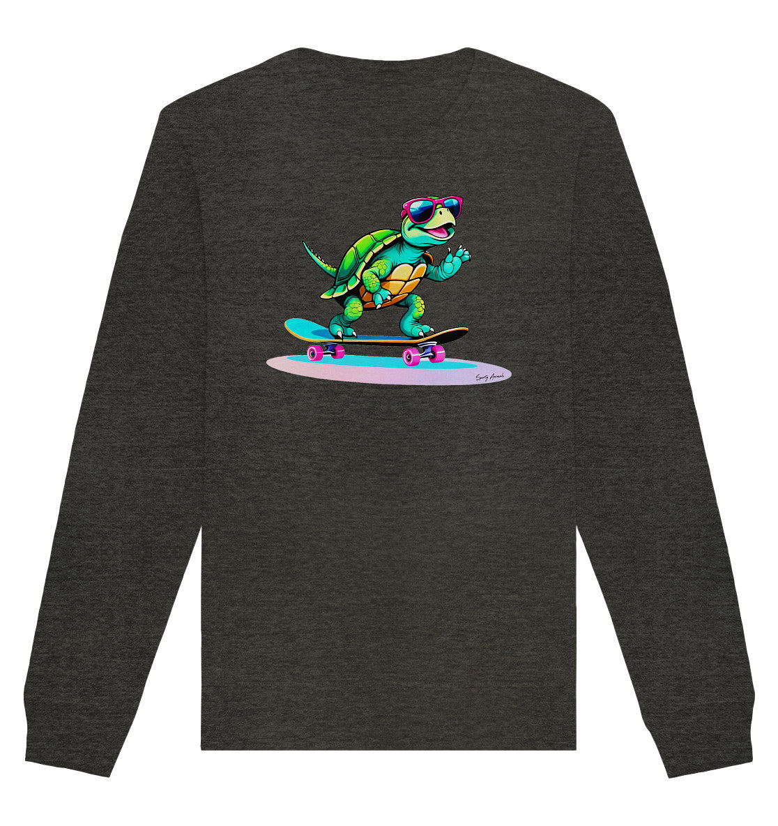 Skateboarding Turtle - Organic Basic Unisex Sweatshirt