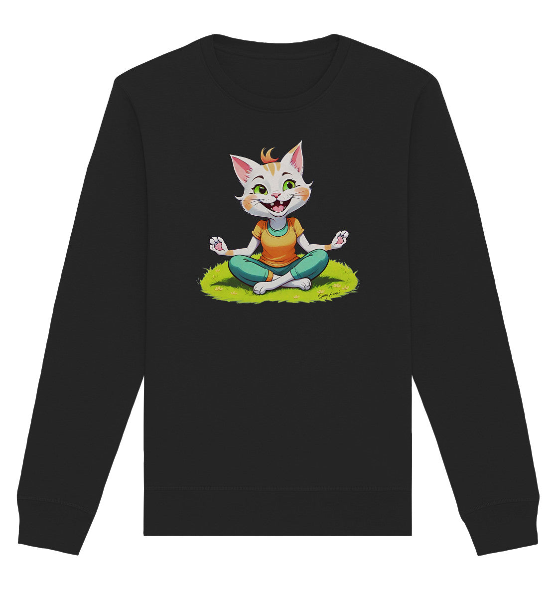 Yoga Cat - Organic Basic Unisex Sweatshirt