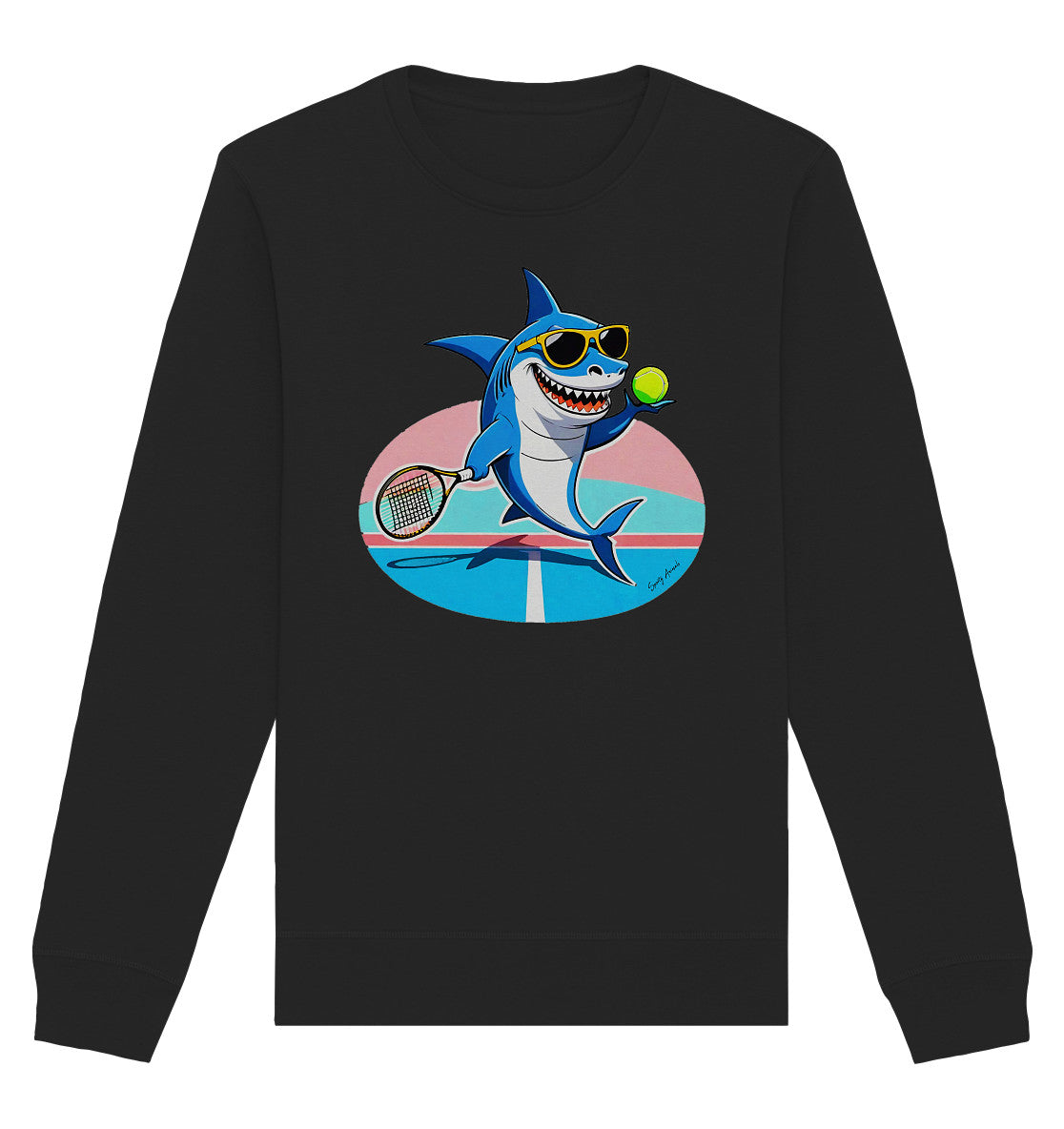 Tennis Shark  - Organic Basic Unisex Sweatshirt