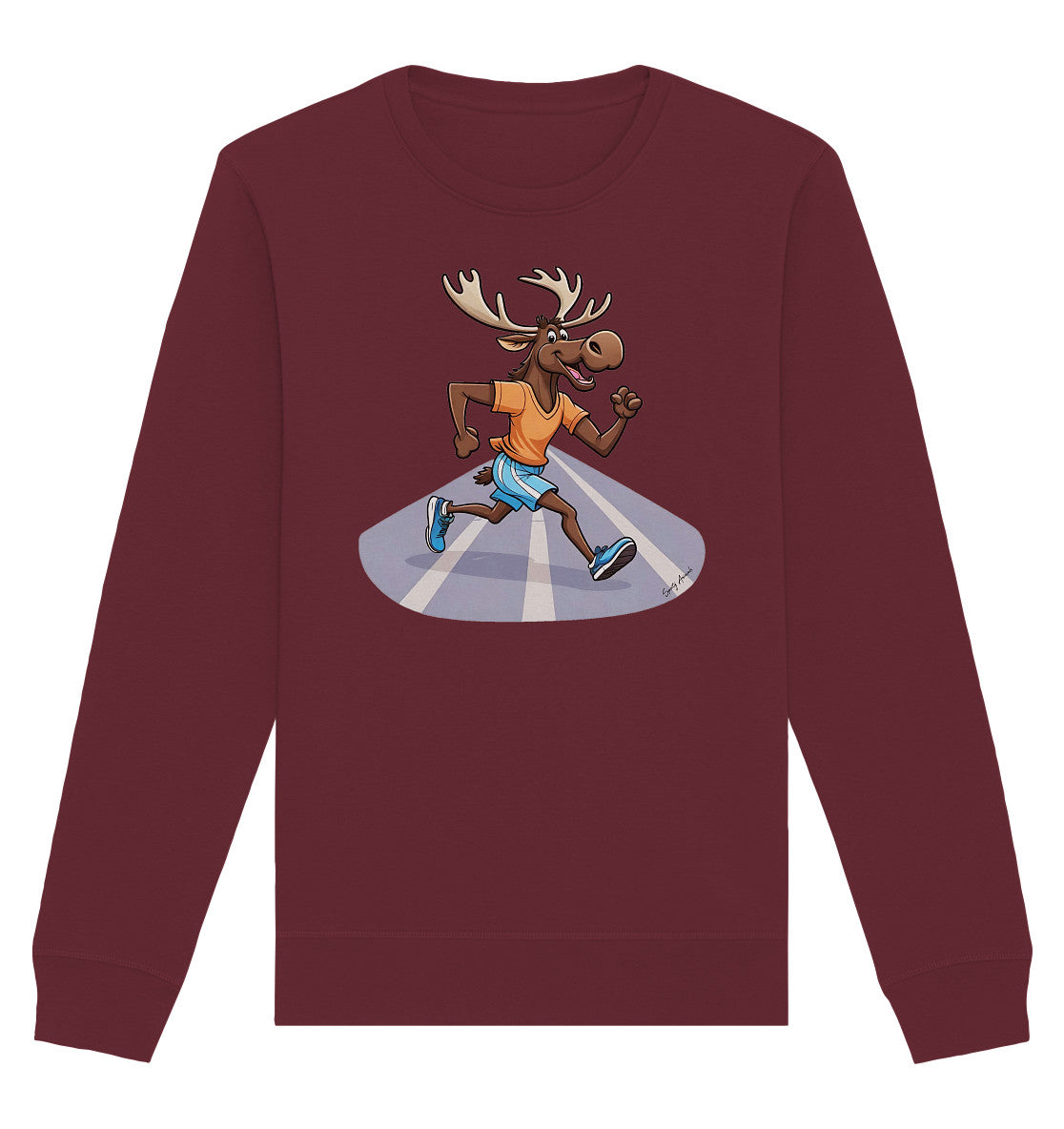 Running Elk - Organic Basic Unisex Sweatshirt