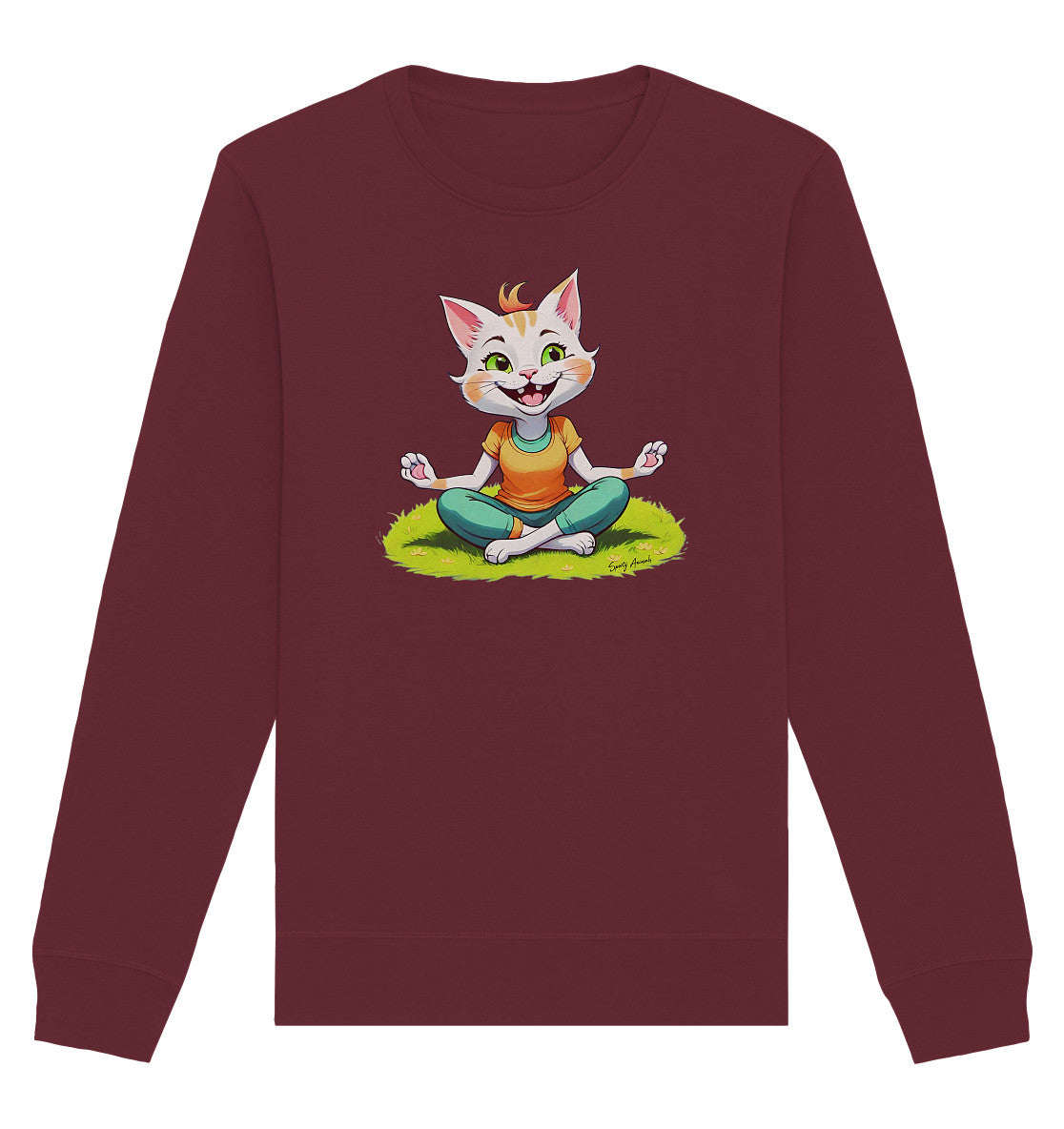 Yoga Cat - Organic Basic Unisex Sweatshirt