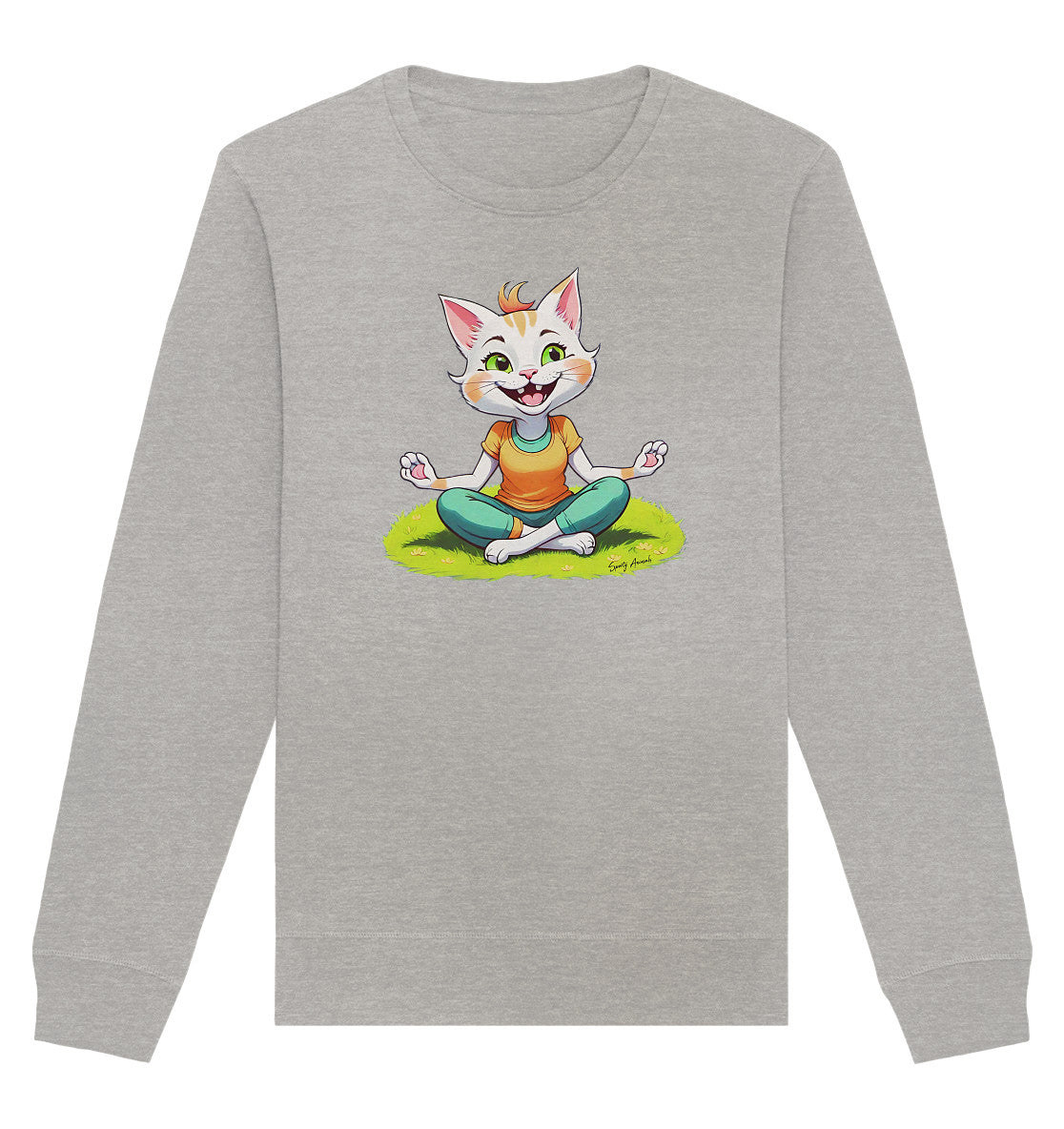 Yoga Cat - Organic Basic Unisex Sweatshirt