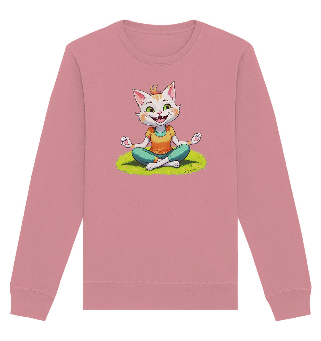 Yoga Cat - Organic Basic Unisex Sweatshirt