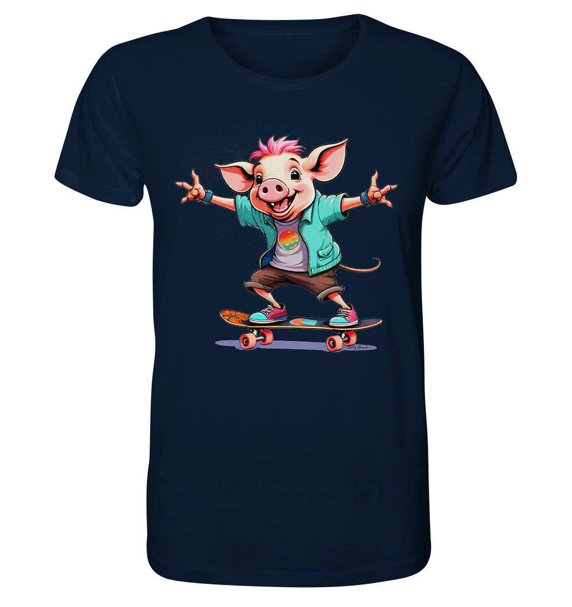 Skateboarding Pork - Organic Shirt