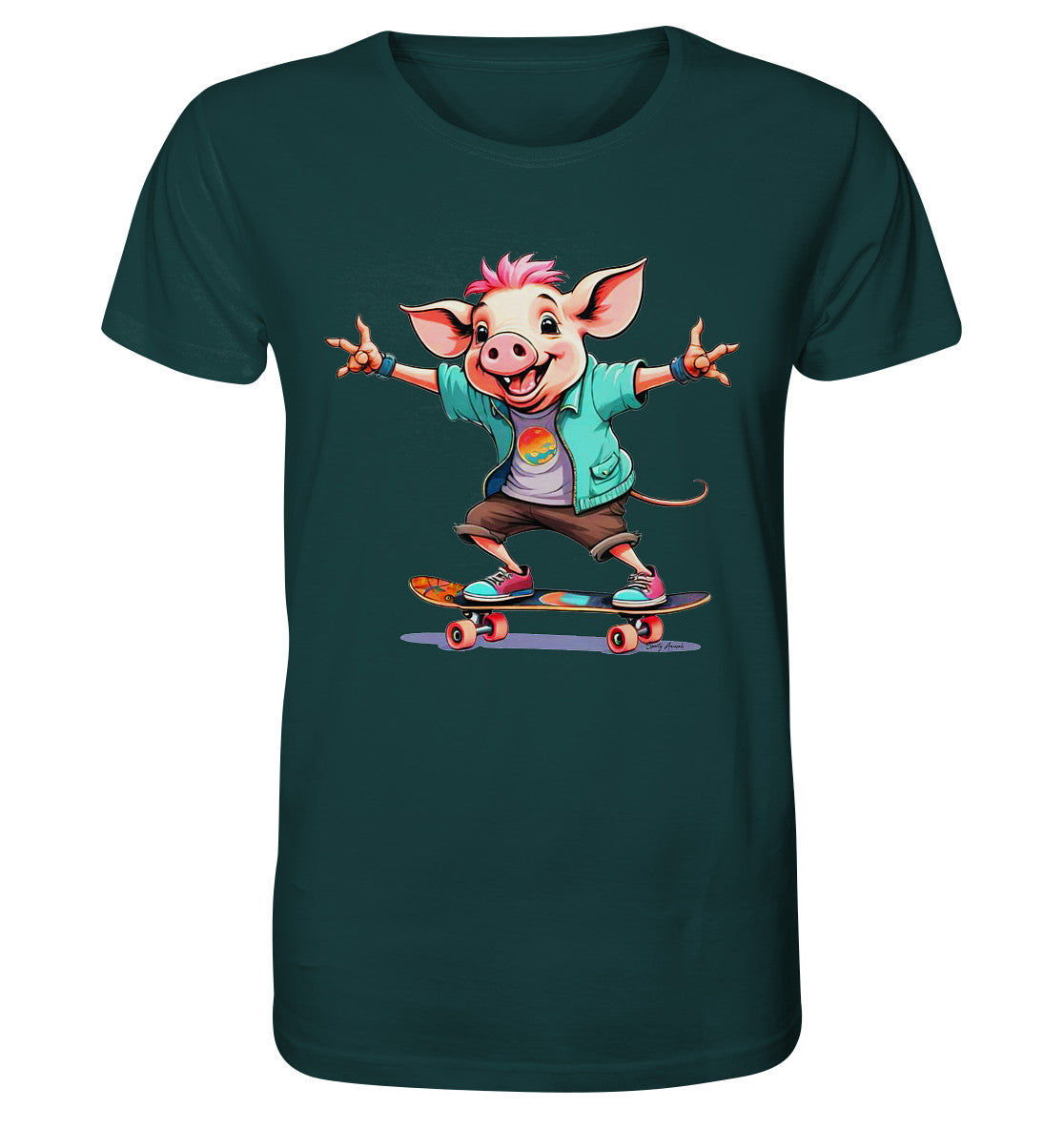 Skateboarding Pork - Organic Shirt