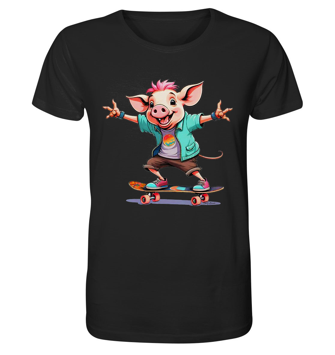 Skateboarding Pork - Organic Shirt