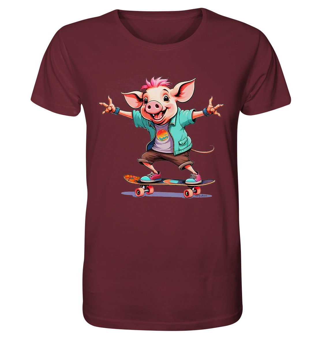 Skateboarding Pork - Organic Shirt