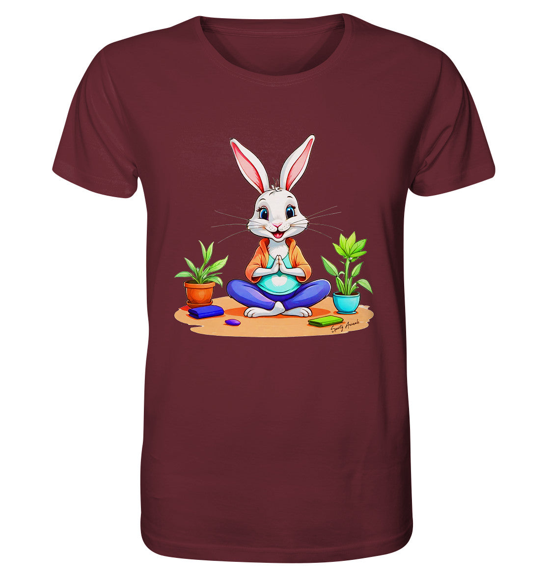 Lustiger Yoga Hase Unisex - Organic Shirt