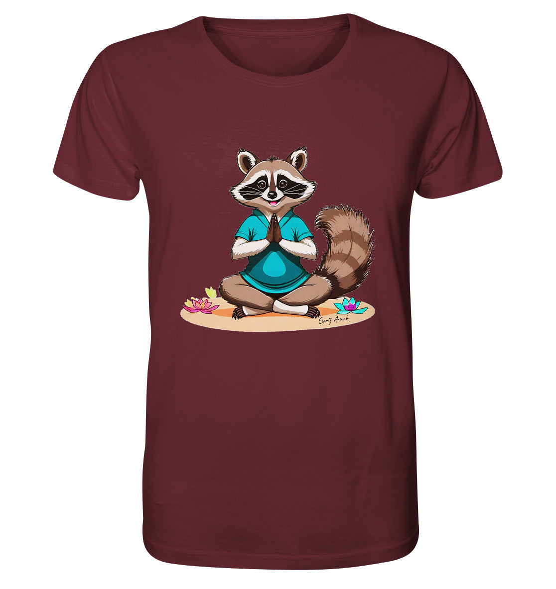 Lustiger Yoga Waschbär Unisex - Organic Shirt