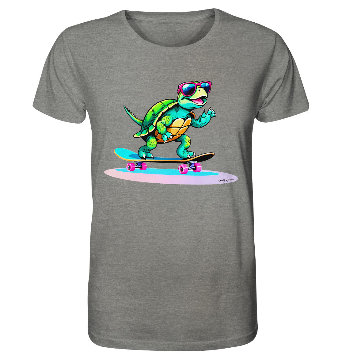 Skateboarding Turtle Unisex - Organic Shirt