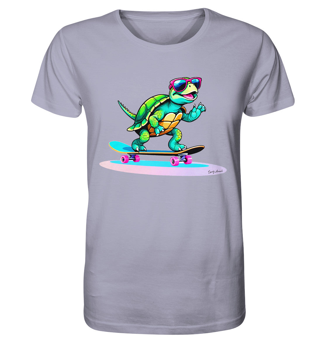 Skateboarding Turtle Unisex - Organic Shirt