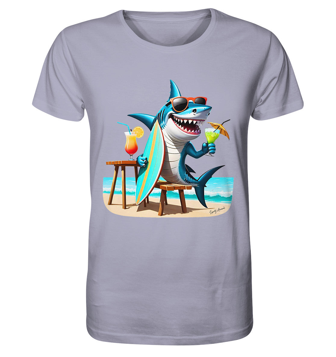 Surfing Shark Unisex - Organic Shirt