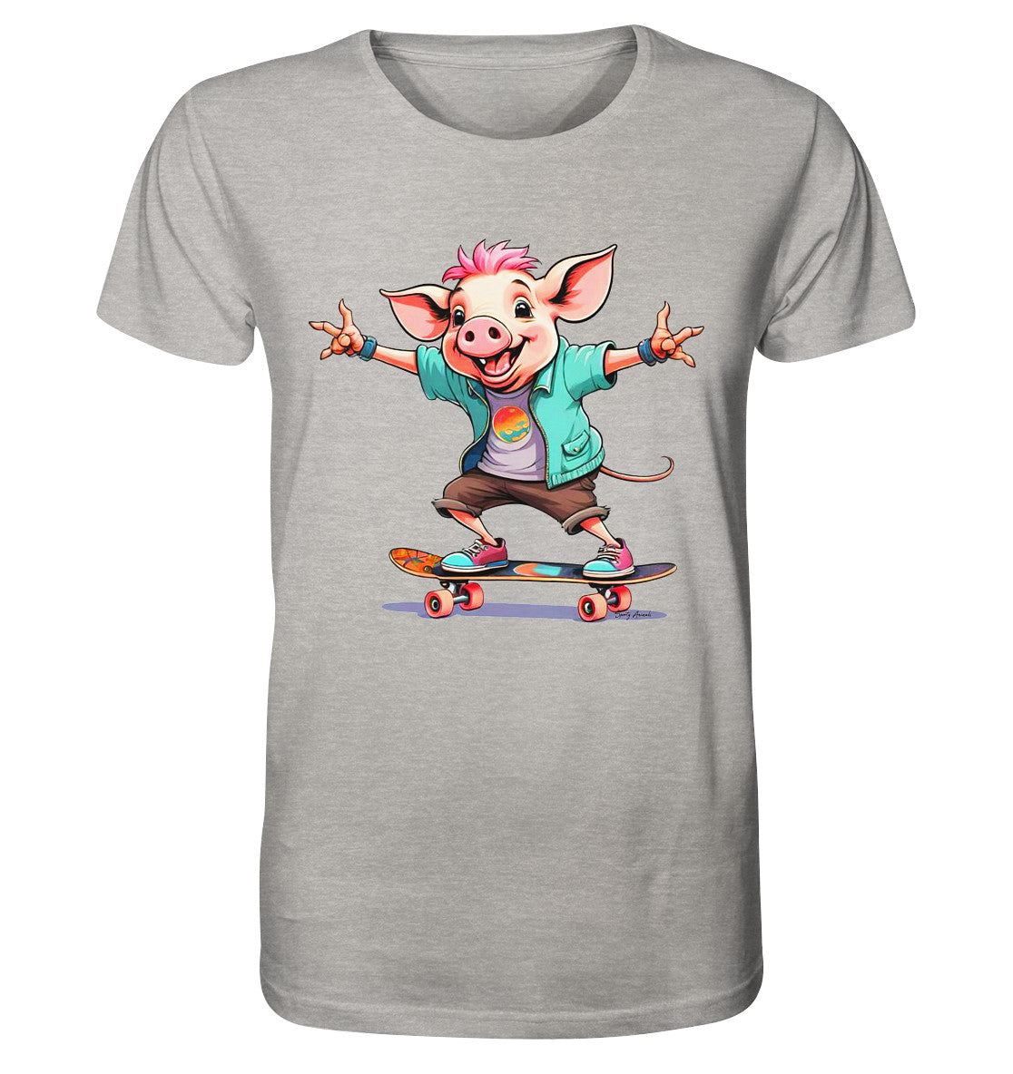 Skateboarding Pork - Organic Shirt