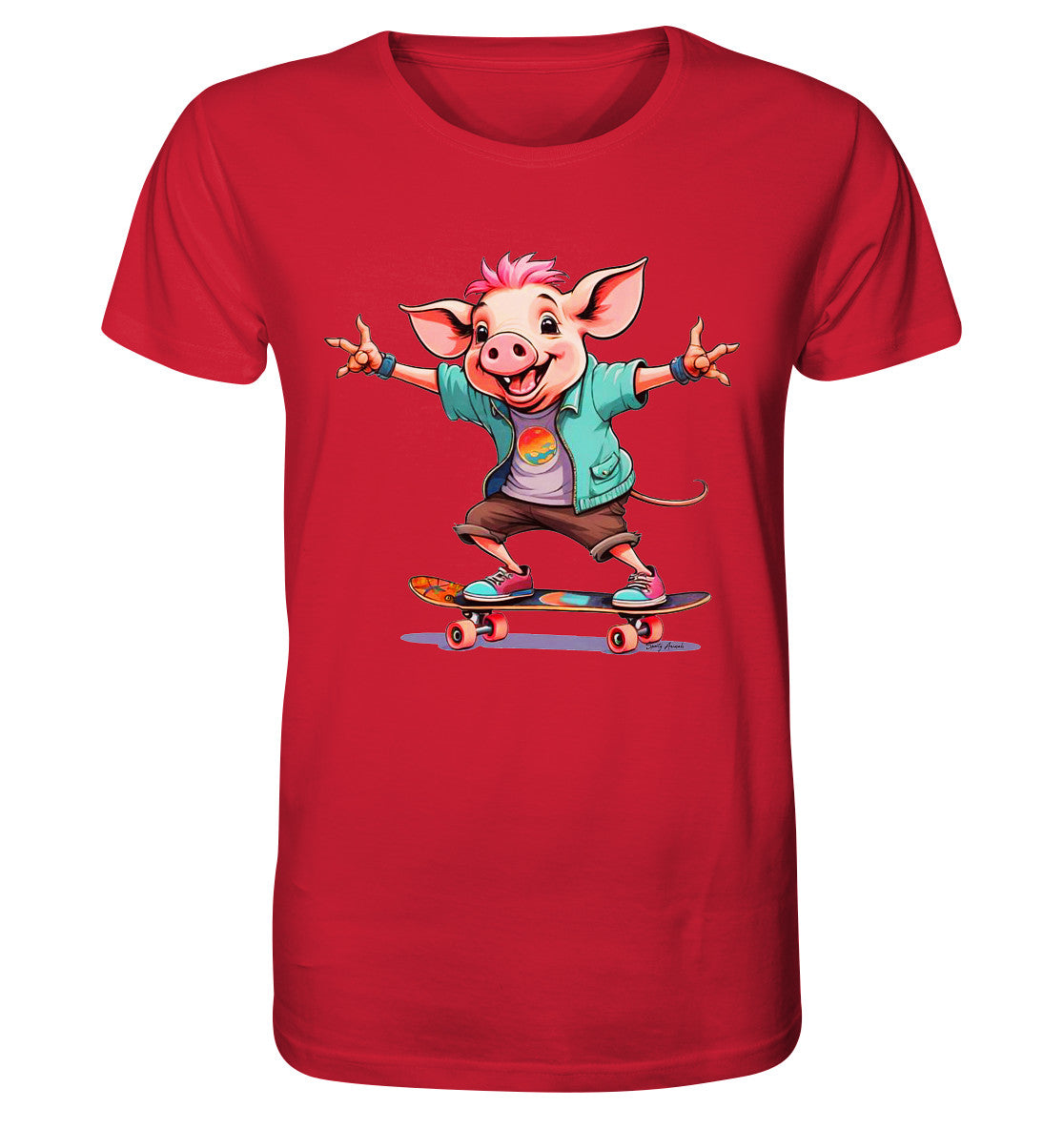 Skateboarding Pork - Organic Shirt