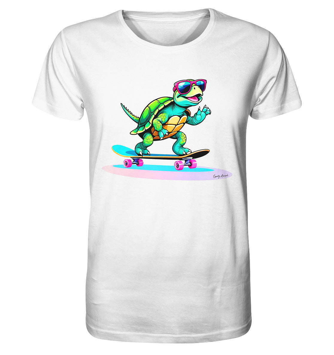 Skateboarding Turtle Unisex - Organic Shirt