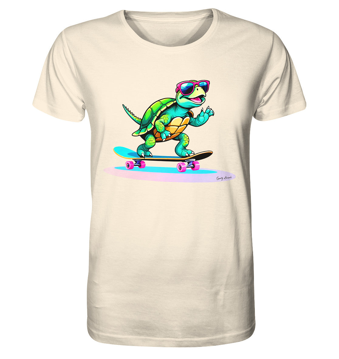 Skateboarding Turtle Unisex - Organic Shirt