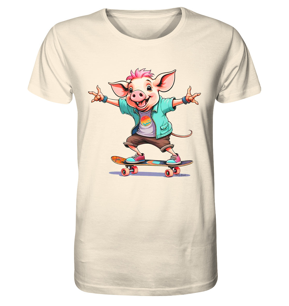 Skateboarding Pork - Organic Shirt