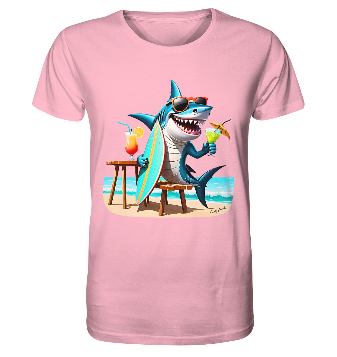 Surfing Shark Unisex - Organic Shirt