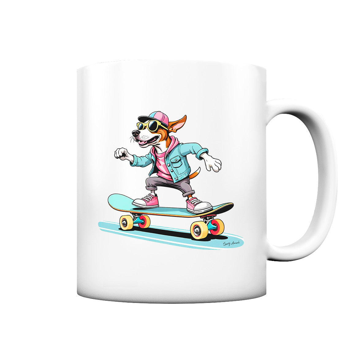 Skateboarding Dog - Tasse matt