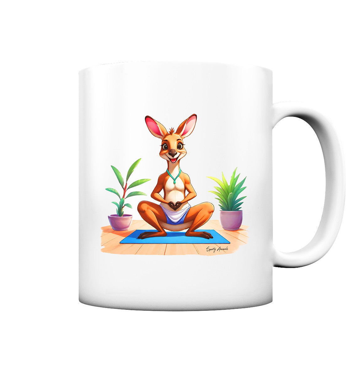 Yoga Kangaroo - Tasse matt