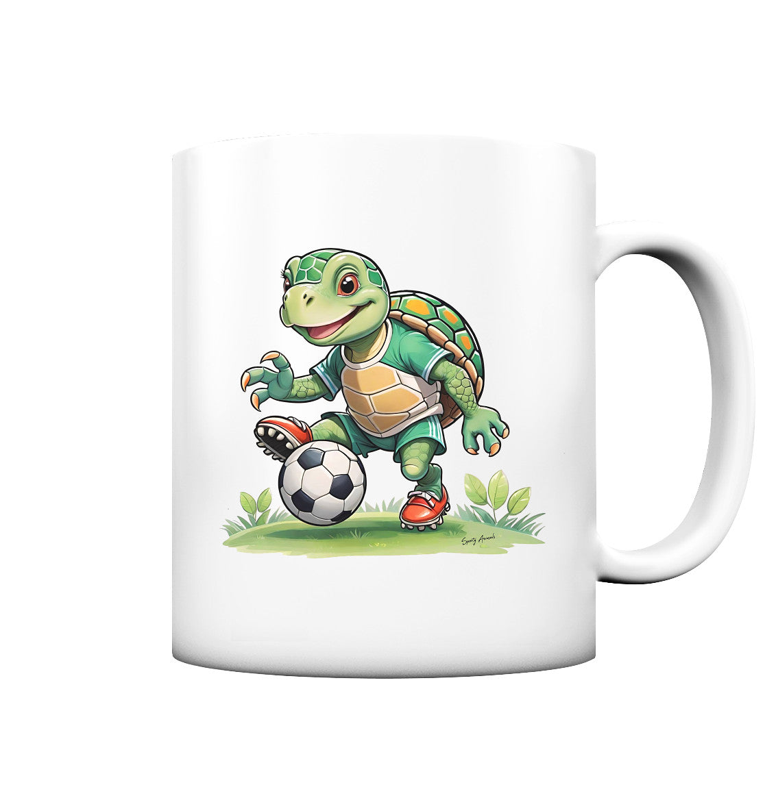 Soccer Turtle - Tasse matt