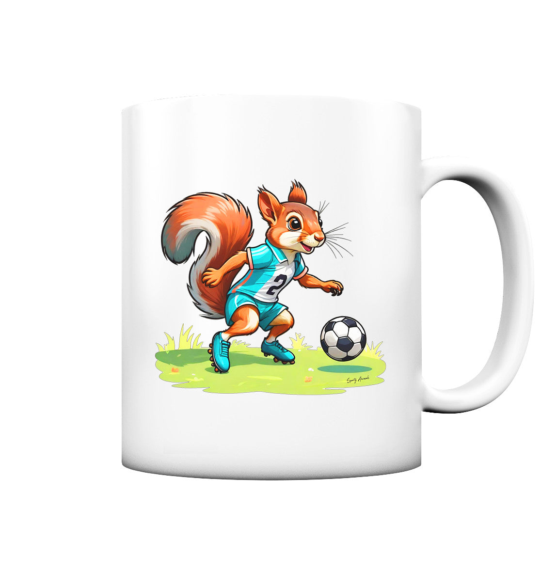 Soccer Squirrel - Tasse matt