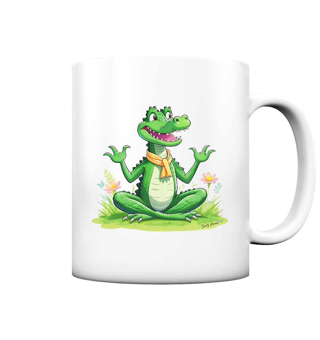 Yoga Crocodile - Tasse matt