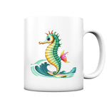 Surfing Seahorse - Tasse matt