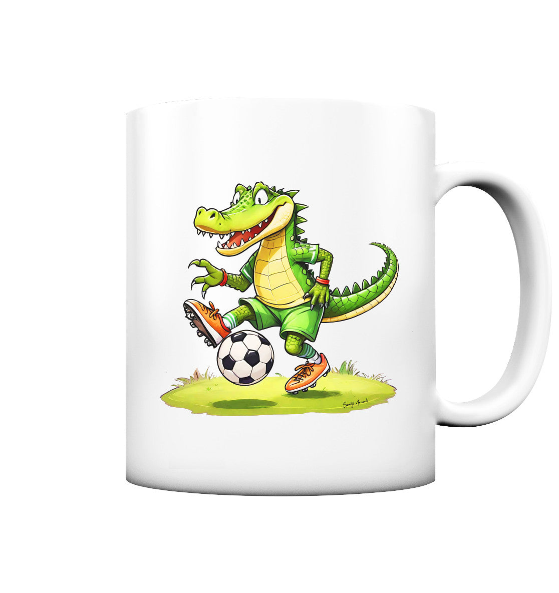 Soccer Crocodile - Tasse matt