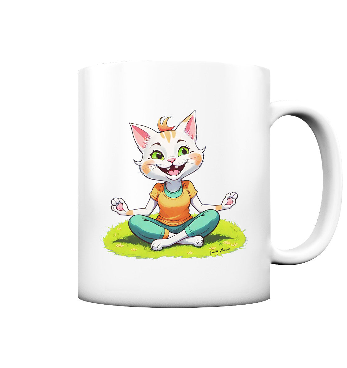 Yoga Cat - Tasse matt