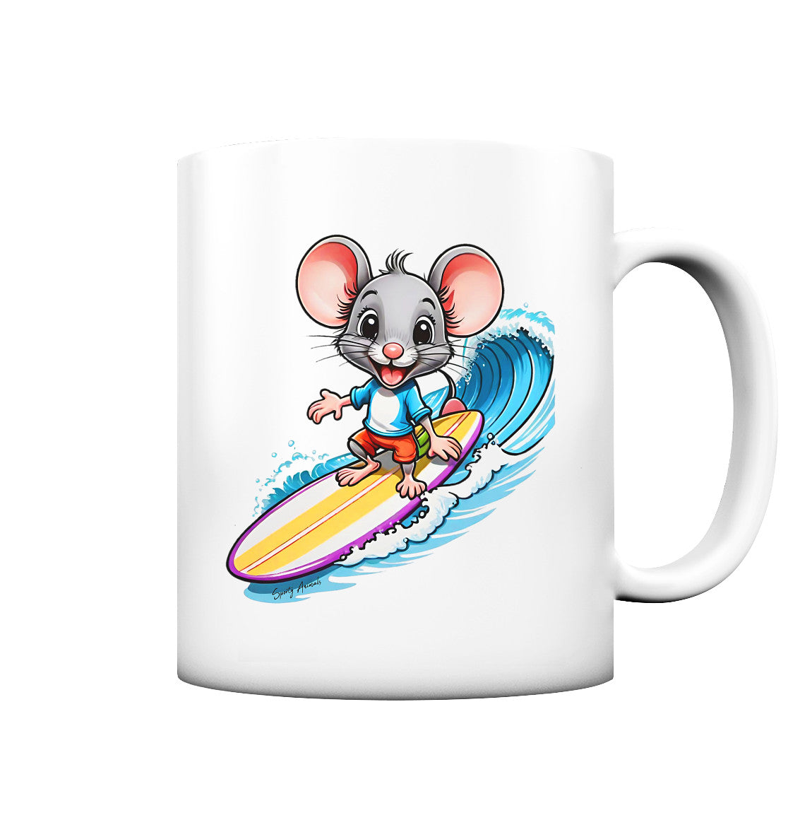 Surfing Mouse - Tasse matt