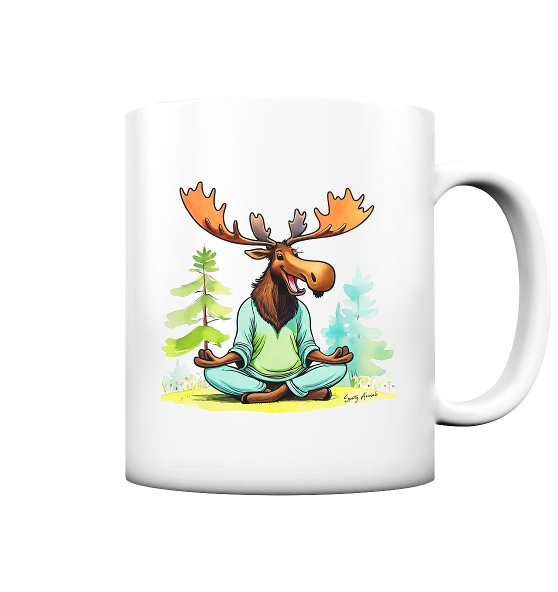 Yoga Elk - Tasse matt