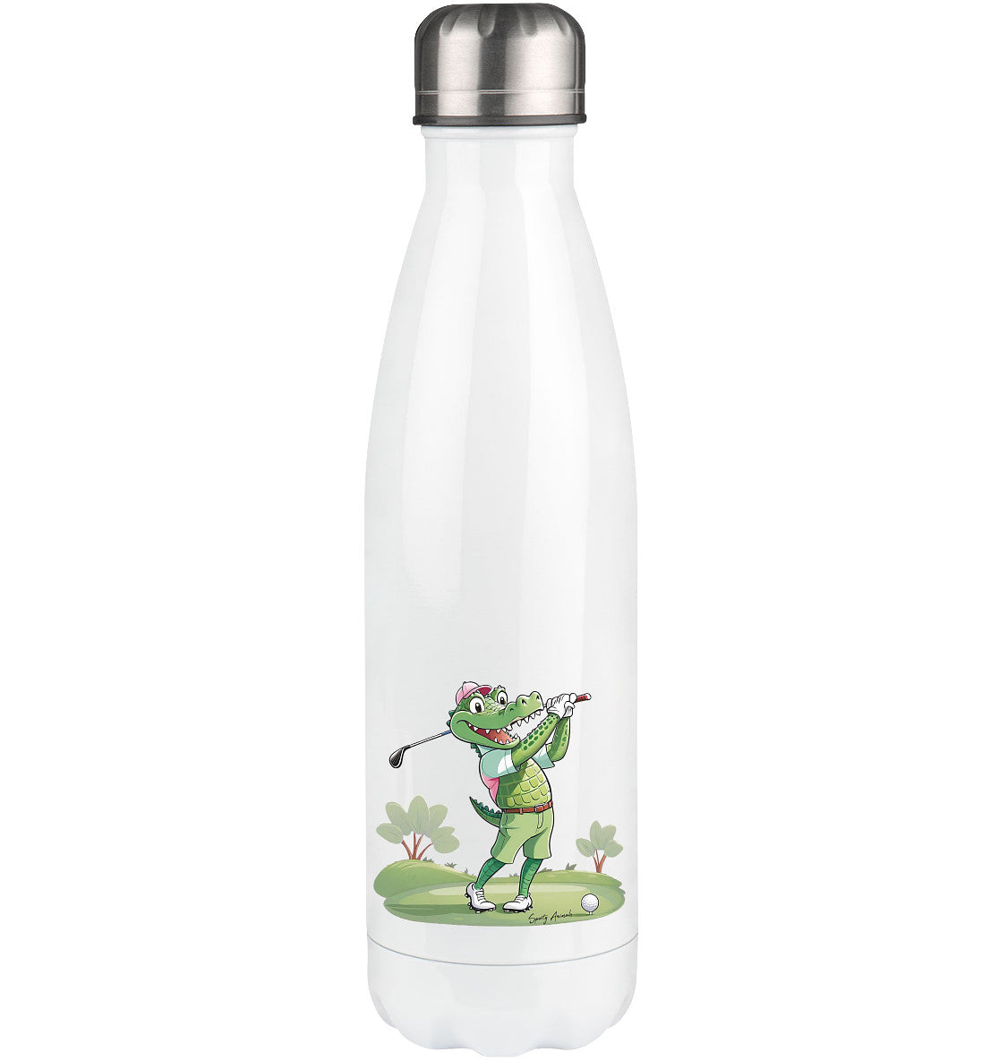 Golfing Crocodile - Thermoflasche 500ml