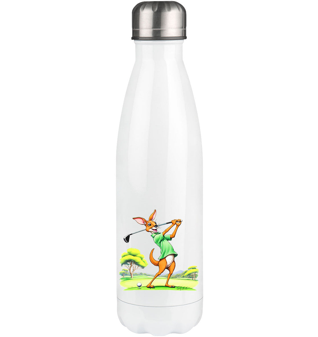 Golfing Kangaroo - Thermoflasche 500ml