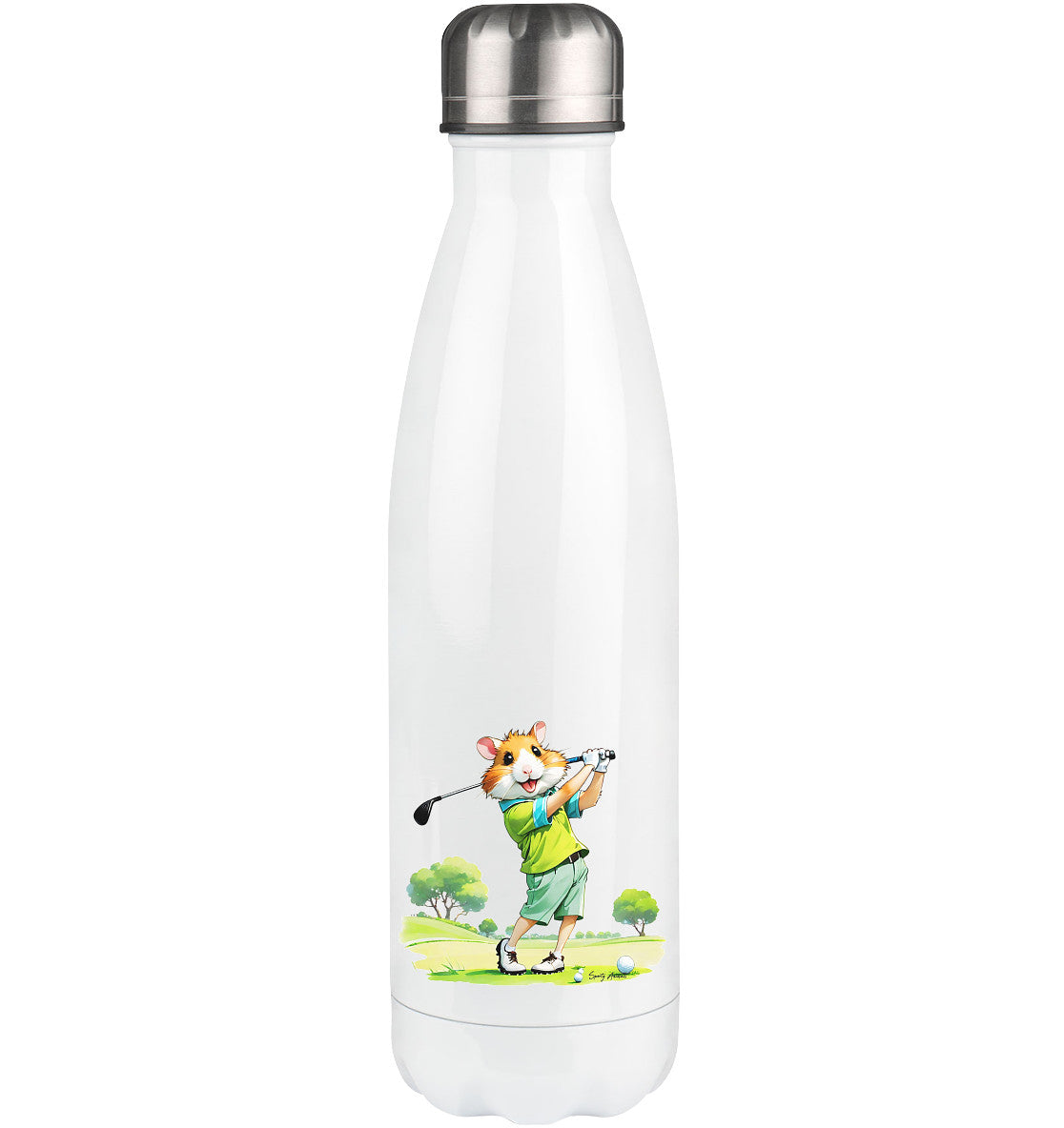 Golfing Hamster - Thermoflasche 500ml