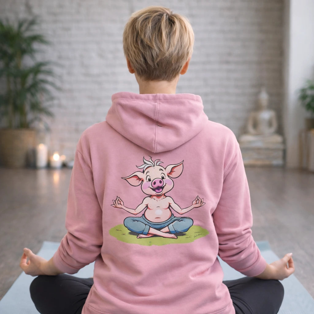 Yoga Pork Unisex - Organic Basic Hoodie